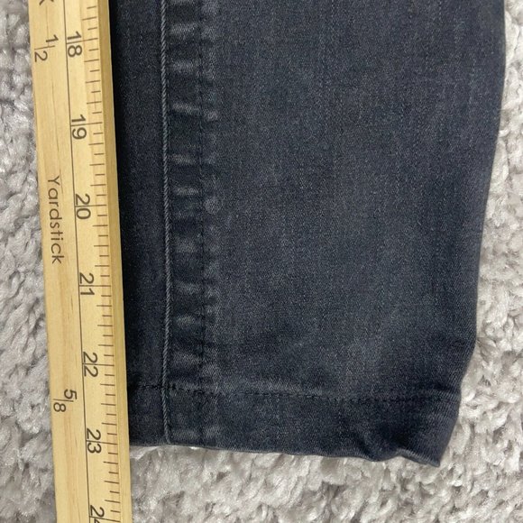 True Religion Halle Jeans Womens Sz 26 (Actual 24x23) Black Skinny Stretch Denim - Picture 12 of 14